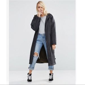 ASOS Rain Trench with Fleece Lining